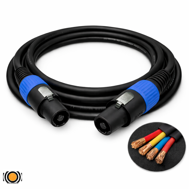 H�yttalerkabel Speakon - Speakon 4x2,5mm 1 meter