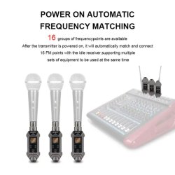 Profesjonell UHF trdls XLR hyttaler senderomformer Digital kablet til trdls mikrofon sender