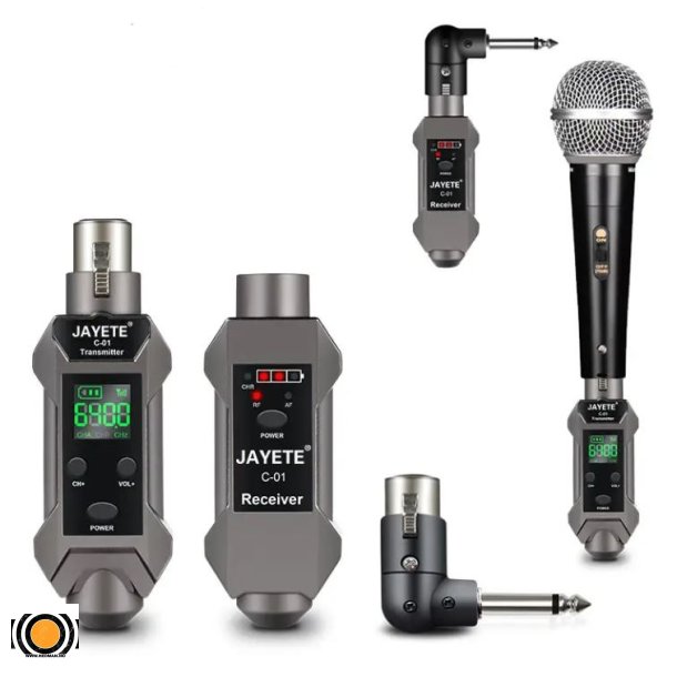 Profesjonell UHF trdls XLR hyttaler senderomformer Digital kablet til trdls mikrofon sender