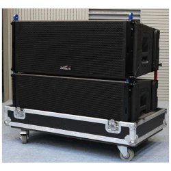 Admark Dobbel 12" Aktiv Line Array 1800W | Profesjonell Lyd med DSP og Neodym-drivere