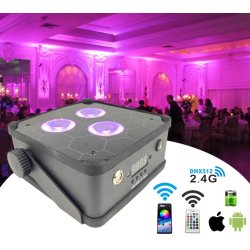 PAR 54 W RGBWA + UV med Batteri