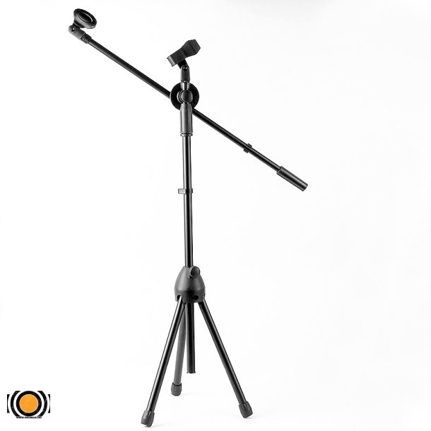 Mikrofonstativ med Boom Arm - Justerbart Stativ for Scene og Studio