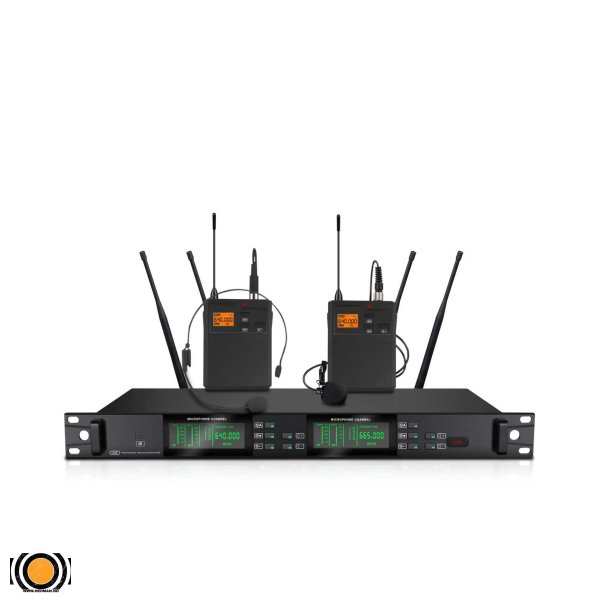 Tr�dl�s Mikrofon sett med 2 stk Bodypack Mikrofoner