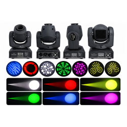 Moving Head LED Light 12 W 7 Goboer (Utleie)