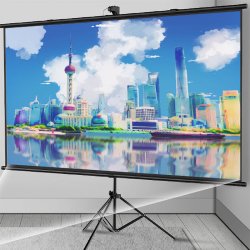 Projektorlerret 100" (16:9) med Stativ