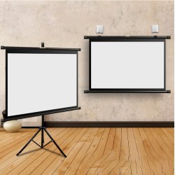 Projektorlerret 100" (16:9) med Stativ