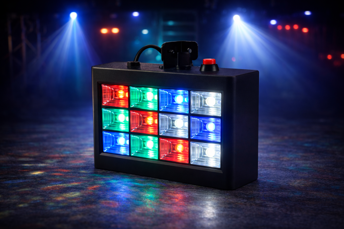 LED Farge STROBE RGBW RGBW 12×3W (UTLEIE) - Strobe Utleie - HEDMAN.NO