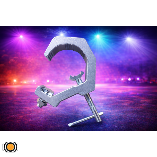 Teaterkrok / Lyskrok 80 kg - Aluminium Clamp for Lys og Truss