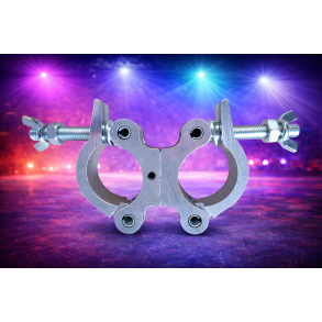 Teaterkrok / Lyskrok Dobbel 80 kg - Aluminium Clamp for Lys og Truss